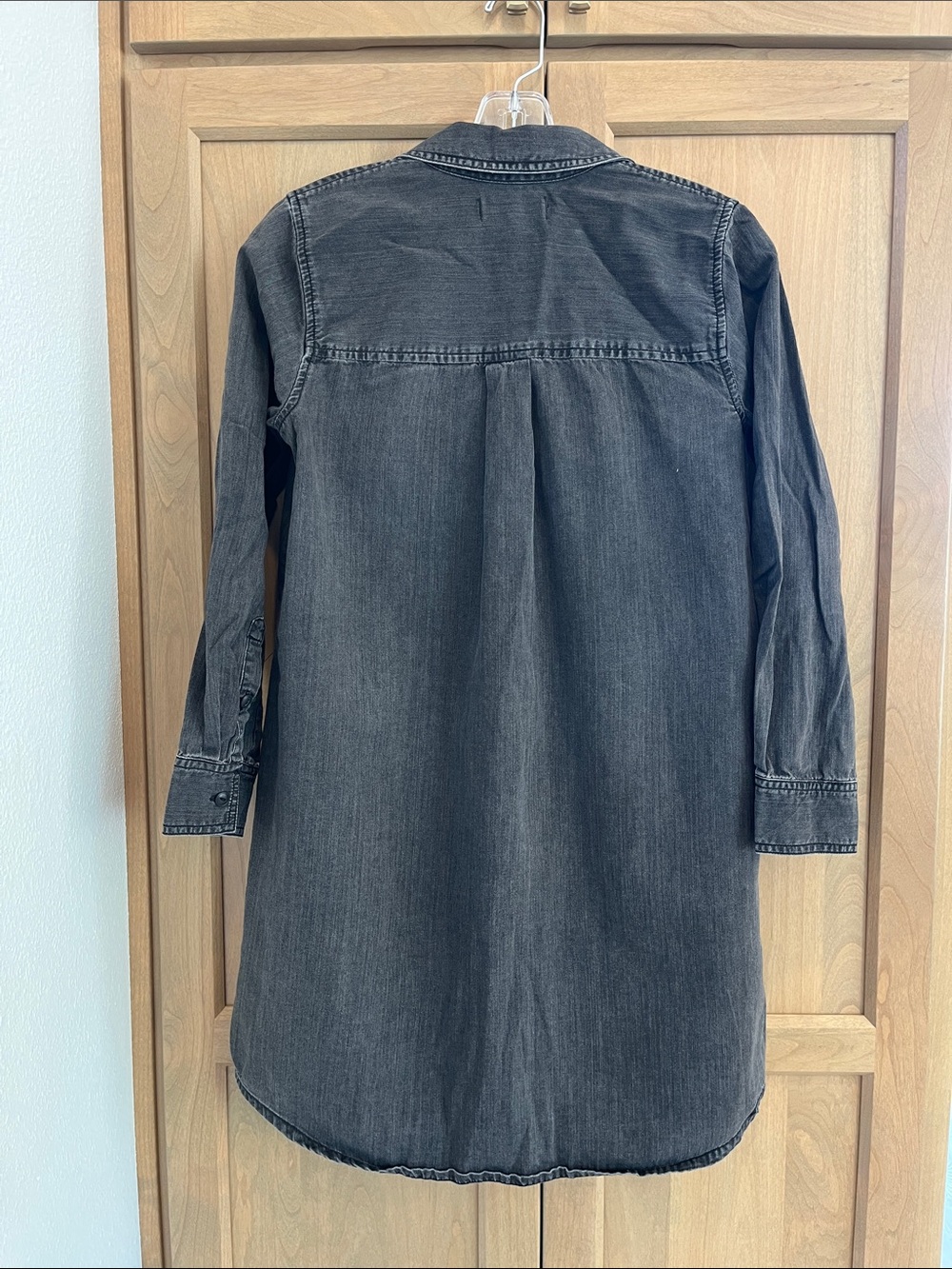 Madewell Black Denim Shirtdress - Picture 2 of 4